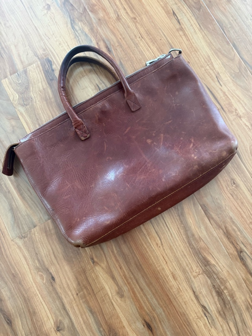 Shinola computer briefcase- Brown leather